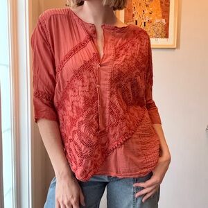 Women's Funky Cotton Boho Top